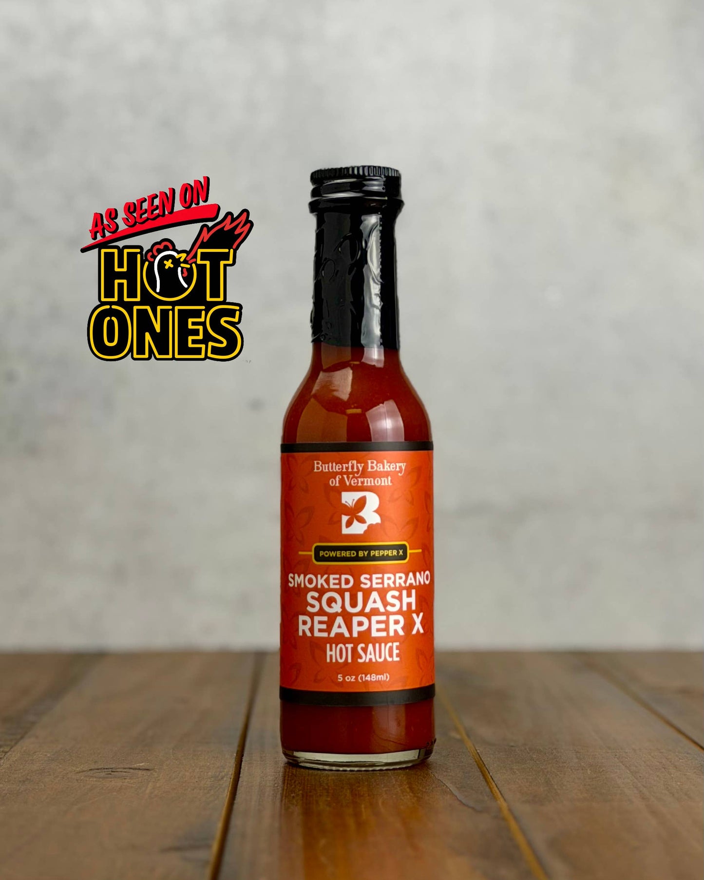 Smoked Serrano Squash Reaper X Hot Sauce- 5oz bottle