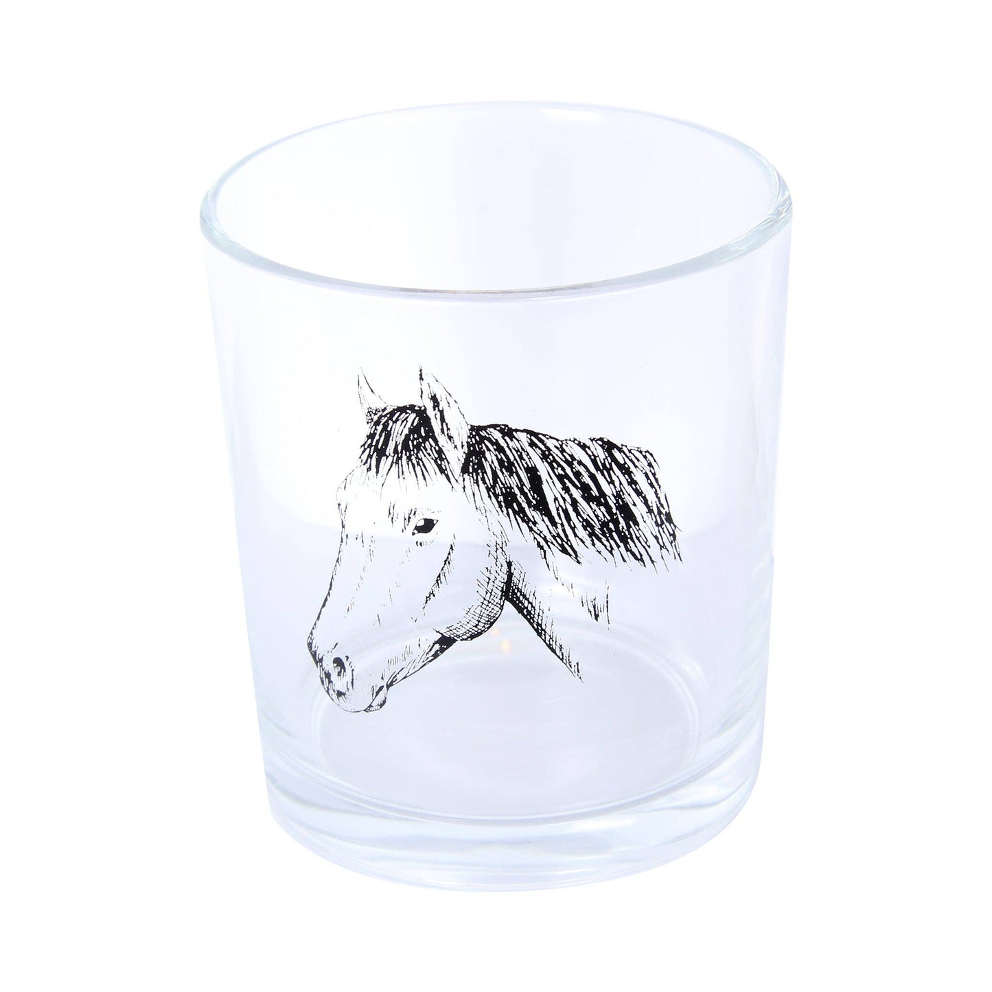 Horse Head Rocks Glass