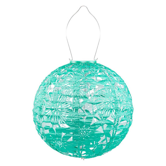 Stella Sunflower 12" Globe Solar Lantern - Jelly Mint
