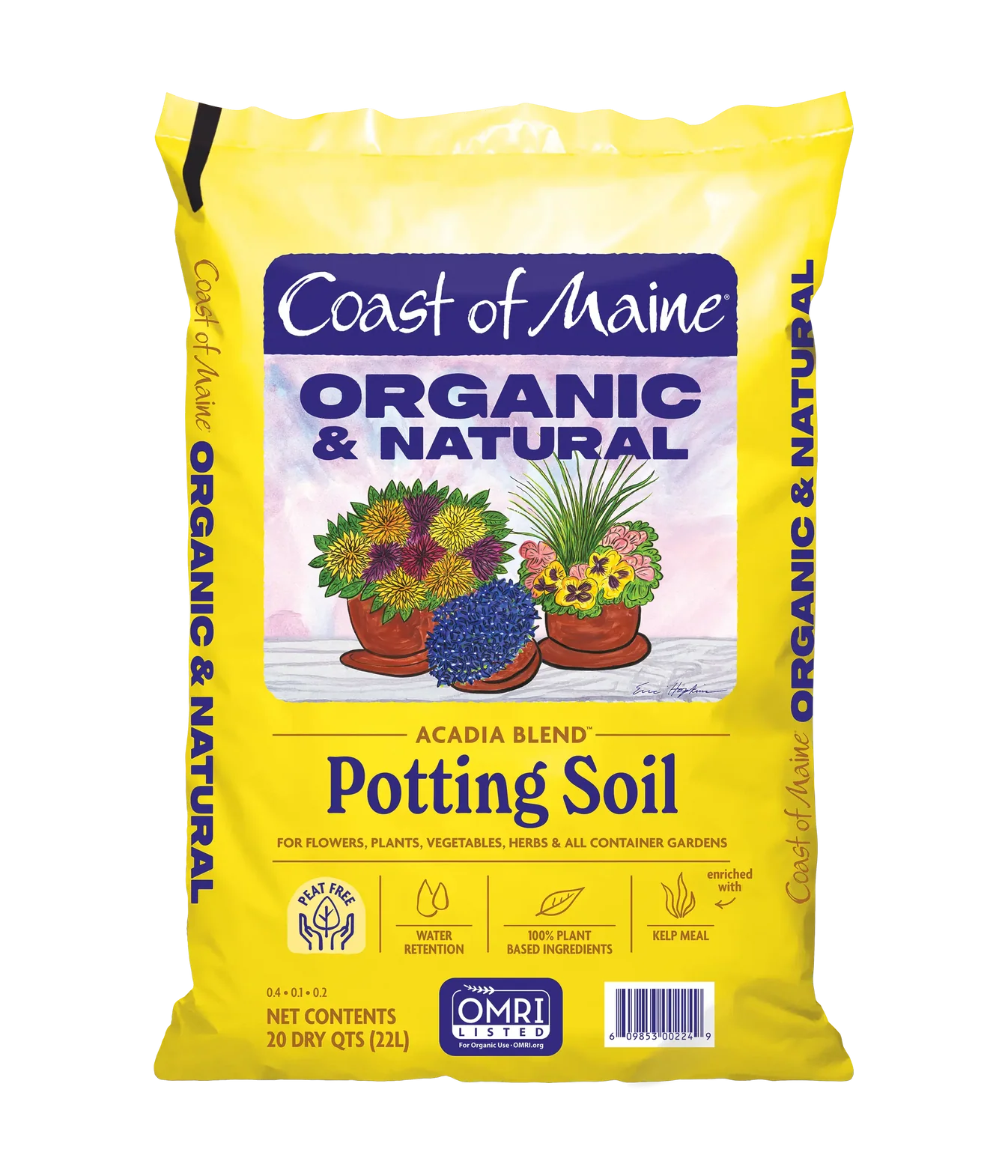 Acadia Blend Organic Potting Soil - 20qt | Coast of Maine