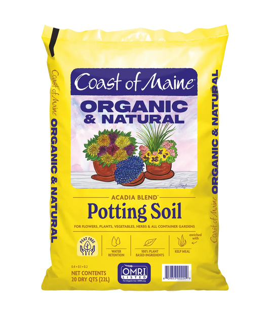 Acadia Blend Organic Potting Soil - 20qt | Coast of Maine