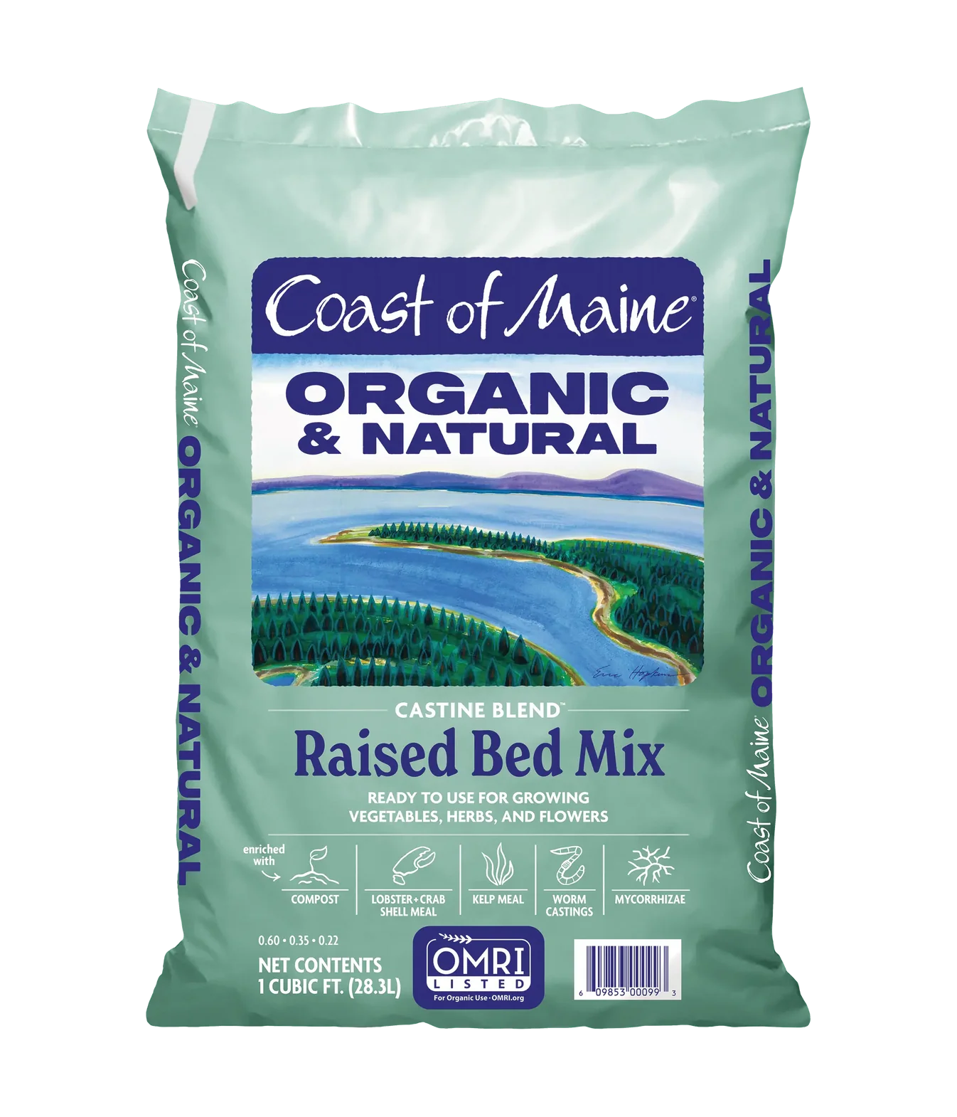 Castine Blend Organic Raised Bed Mix - 1 Cu Ft | Coast of Maine