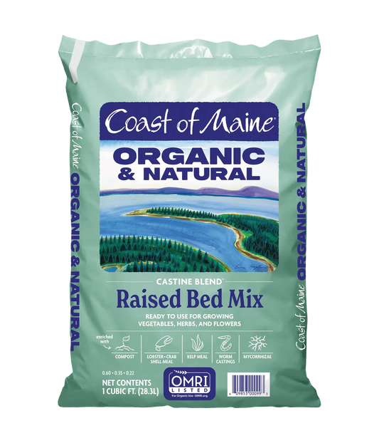Castine Blend Organic Raised Bed Mix - 1 Cu Ft | Coast of Maine