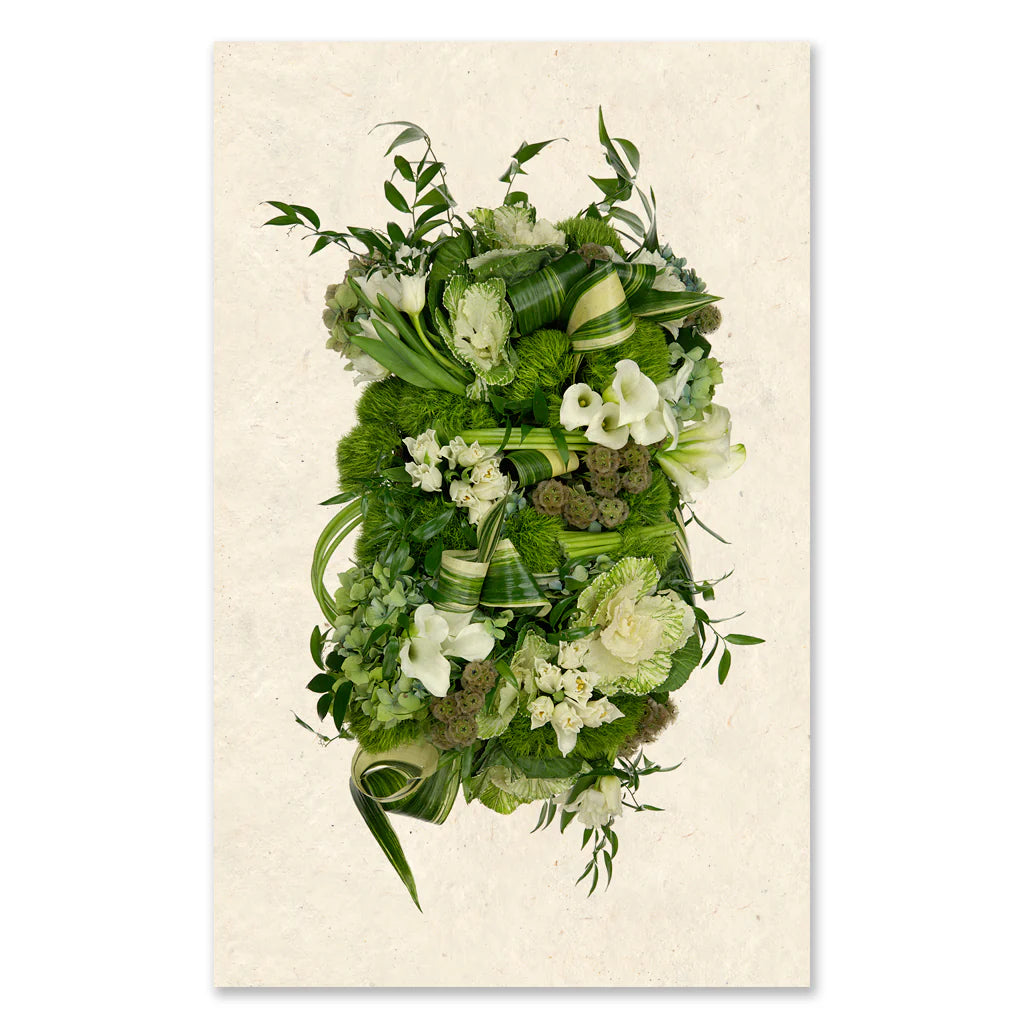 Green and White Collective Framed Print - Barloga Studios