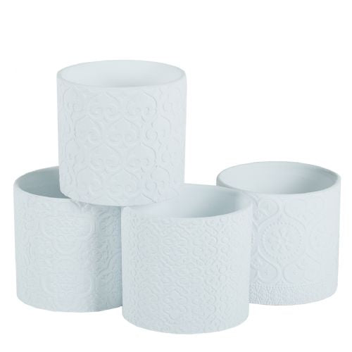 Hill's Round White cement cylinder