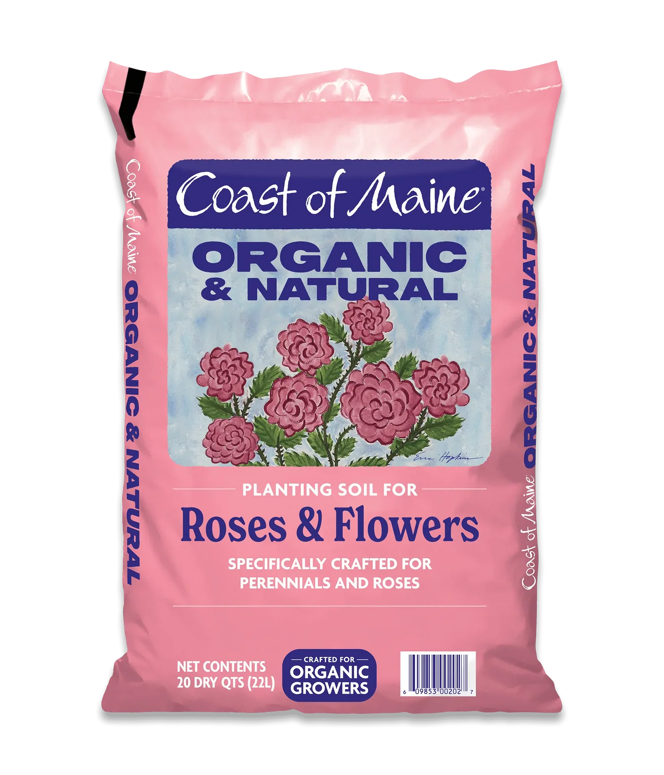Organic Planting Soil for Roses & Flowers - 20qt | Coast of Maine