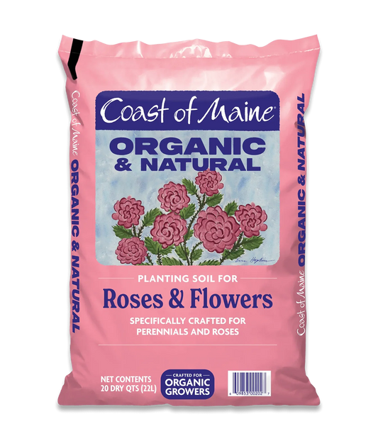 Organic Planting Soil for Roses & Flowers - 20qt | Coast of Maine