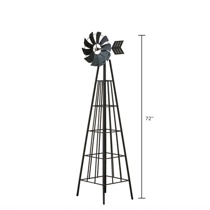 Metal Garden Obelisk Trellis - 72"