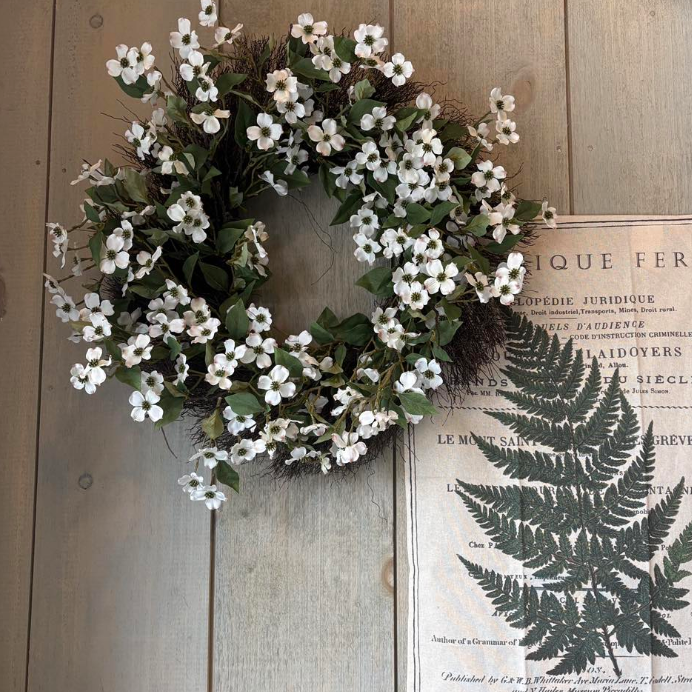 24" DOGWOOD WREATH