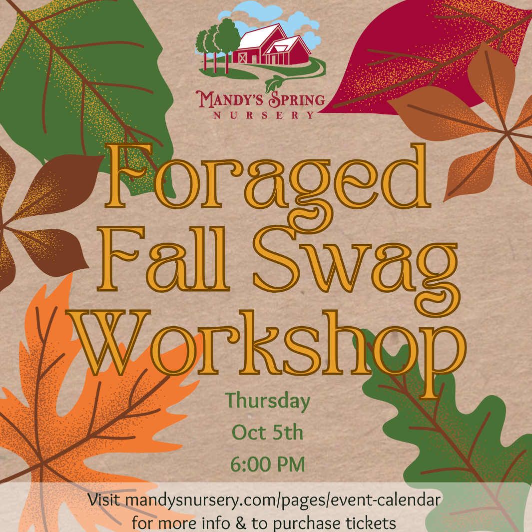Foraged Fall Swag Workshop - Thursday, Oct 5th @ 6:00pm