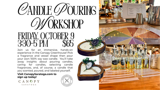 Candle Pouring Workshop with The Thoughtful Gardner — Fri Oct 9