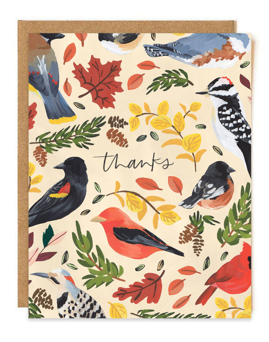 Bird Thank You Greeting Card