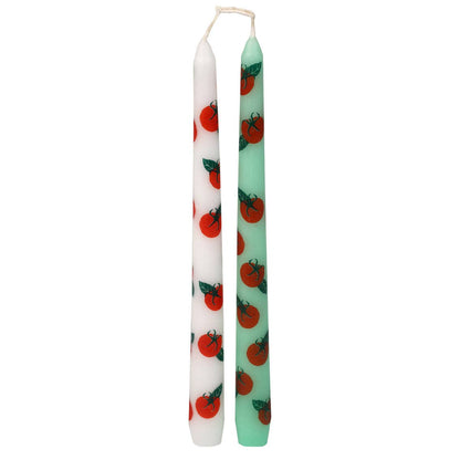 Tomato Taper Dinner Candles - 2 Pack | Mothers Day Gifts |