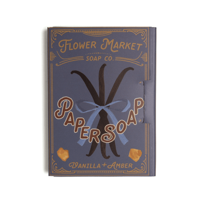 Paper Soap – Vanilla + Amber, 50 sheets