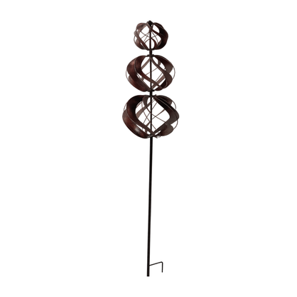 Vertical Triple Wind Spinner - Brushed Bronze