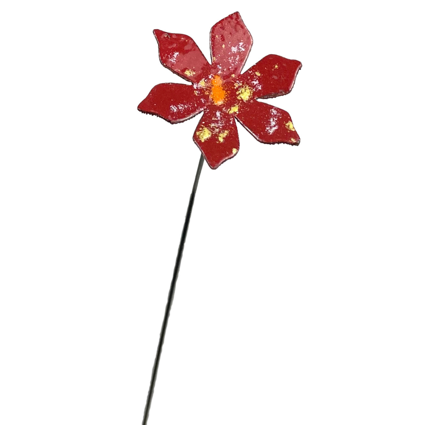Medium Copper Enamel Flowers