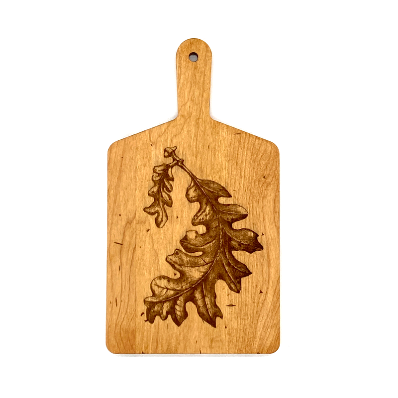 Artisan Maple Rectangle Cheese Board-Laura Zindel, Oak Leaf