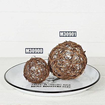 Grapevine Twig Ball-Brown 6"