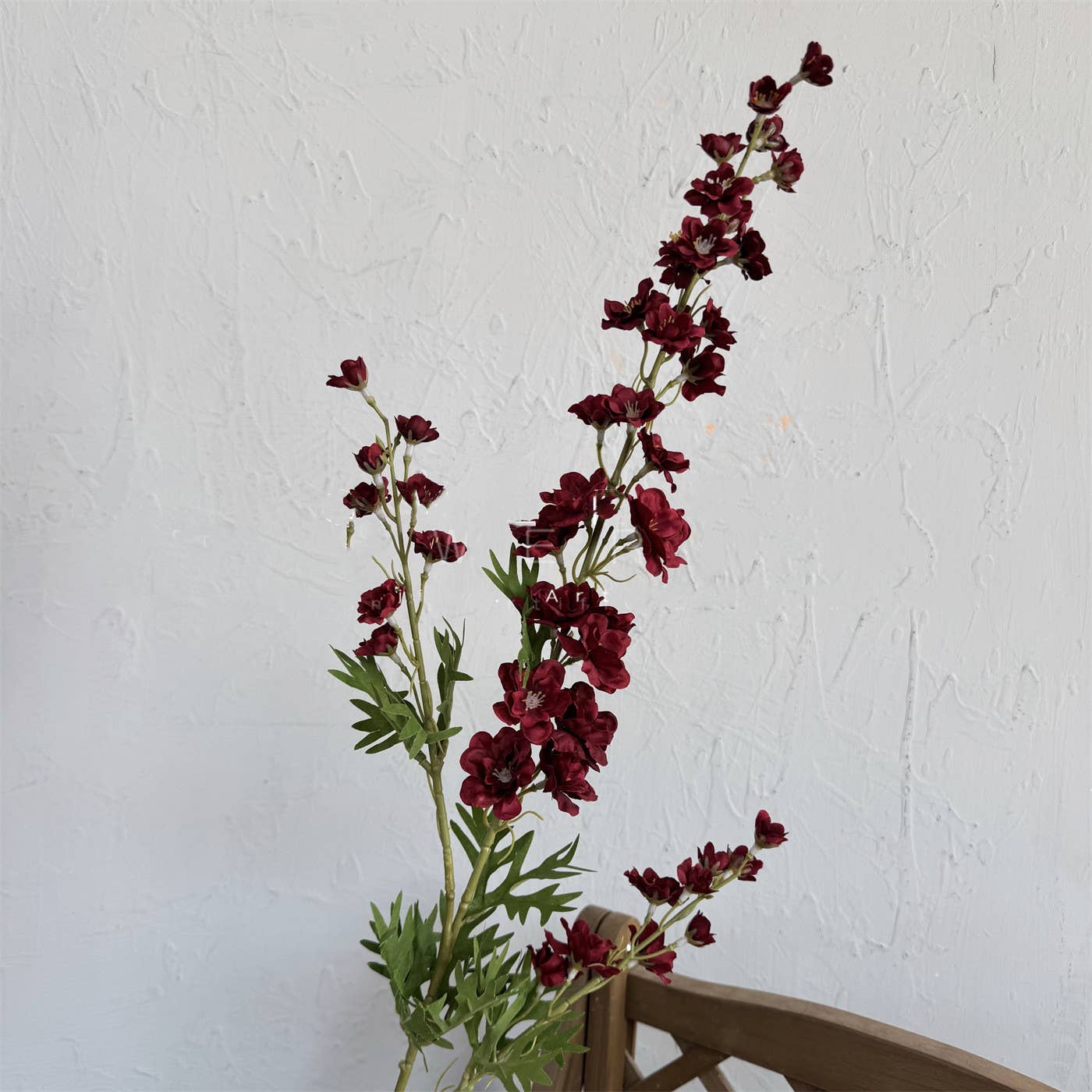 35''T Silk Faux Delphinium Flower Stem, Spring/Summer Flower