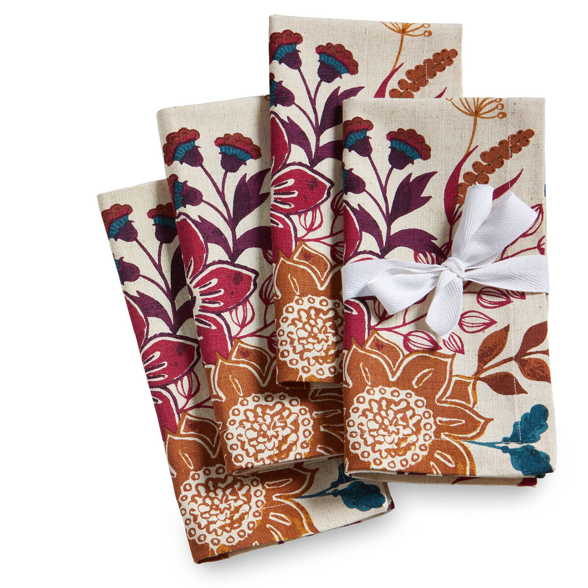 Autumn Bloom Napkin Set of 4