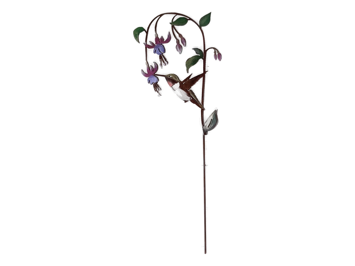 Hummingbird on Fuchsia Pick -Painted