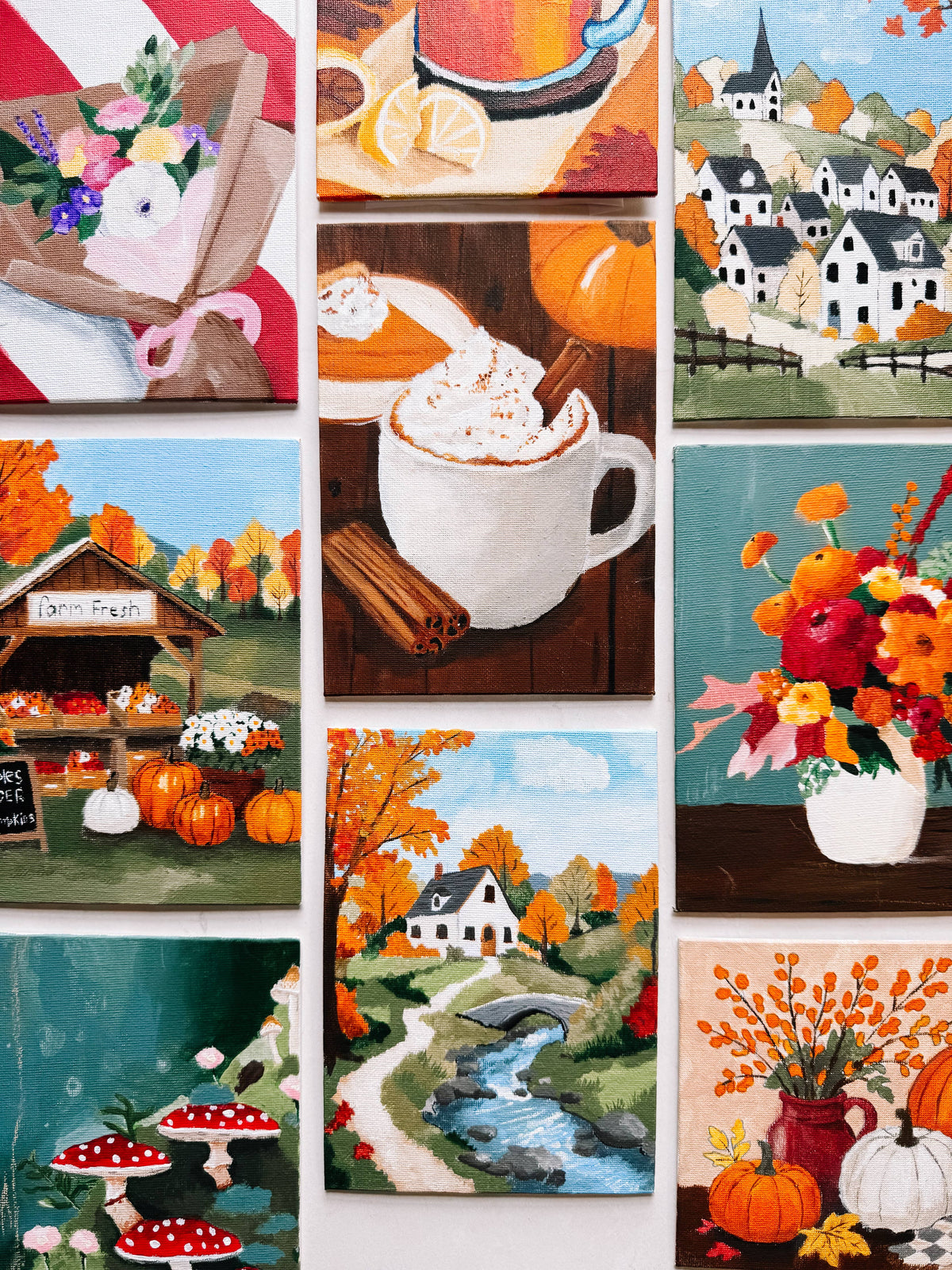 Autumn Cottage Mini Paint By Number