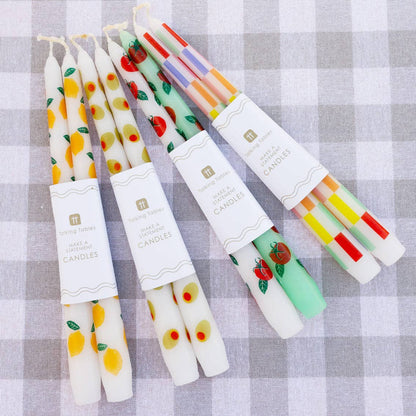 Tomato Taper Dinner Candles - 2 Pack | Mothers Day Gifts |