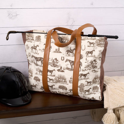 Horse Toile Tote