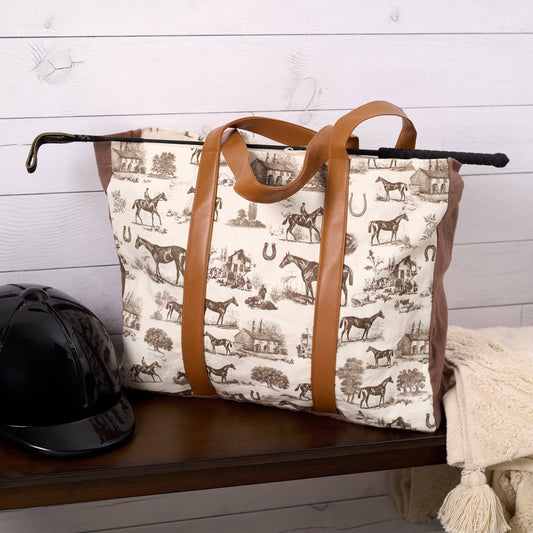 Horse Toile Tote