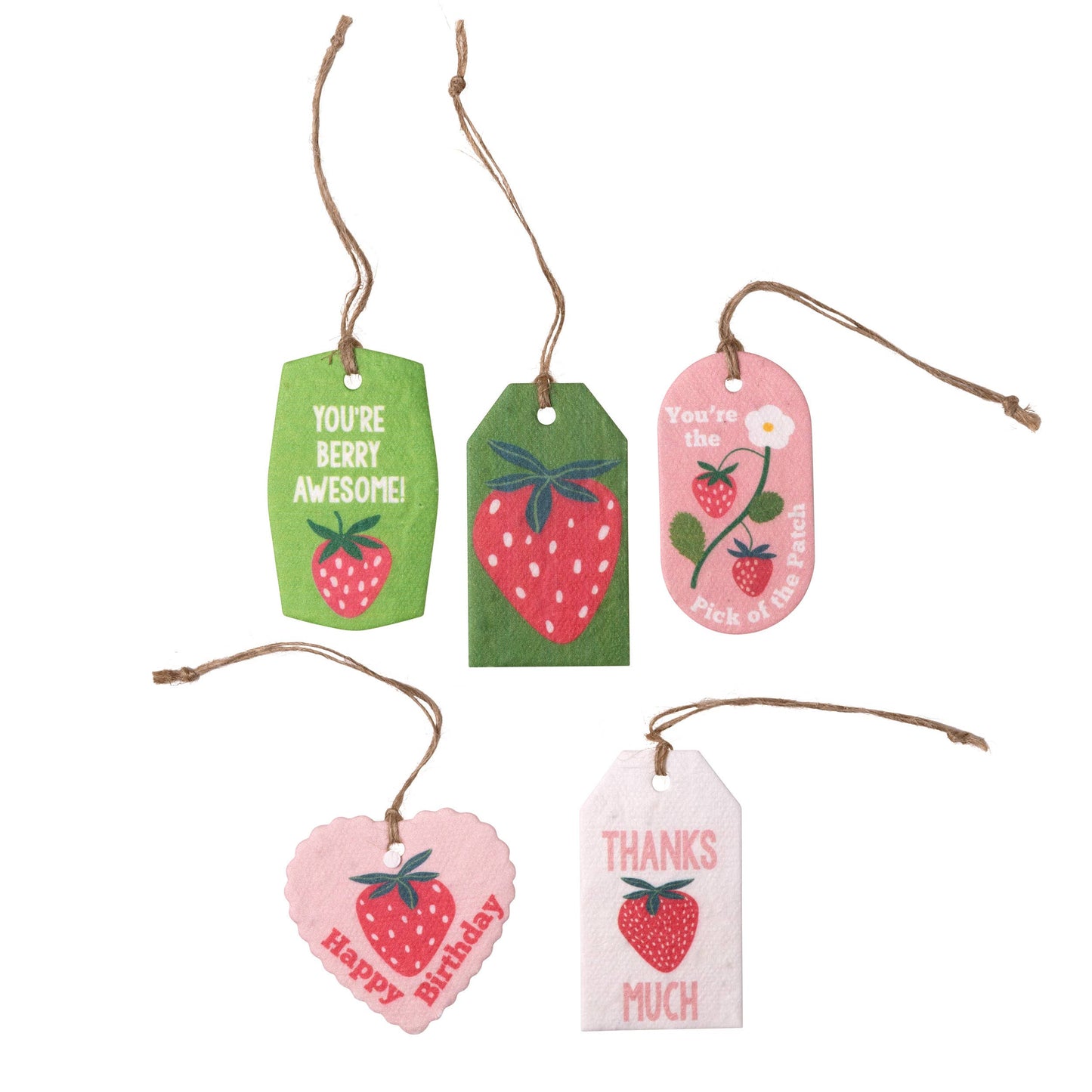 Plantable Seed Gift Tags - Vintage Seed Design, 5 Gift Tags