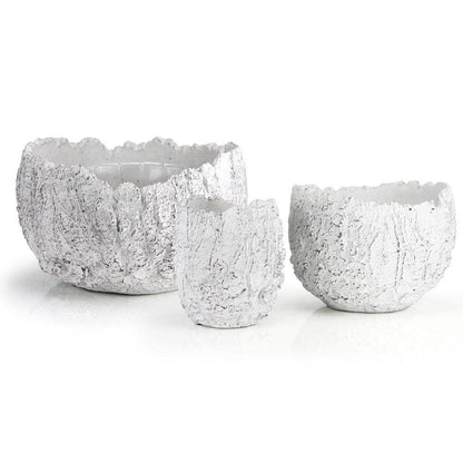 10.5" Top | Ceramic Fossil Planter