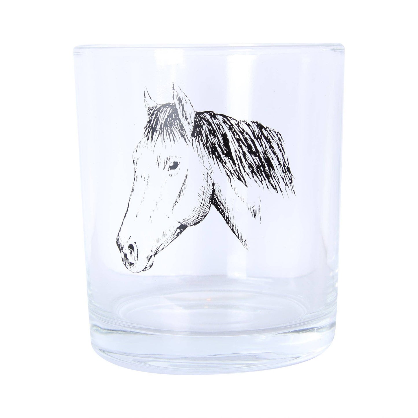 Horse Head Rocks Glass