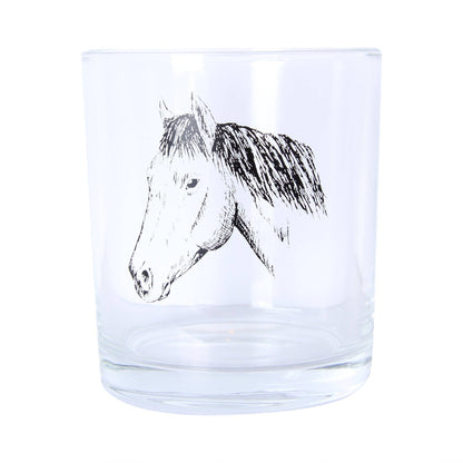 Horse Head Rocks Glass