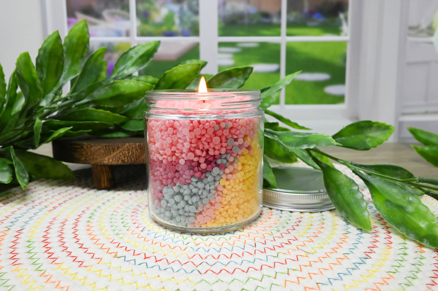 10 oz Glass Wicked Jar with Lid - DIY Candle Bar