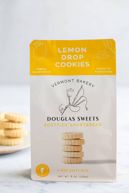 Lemon Drop Shortbread Cookies