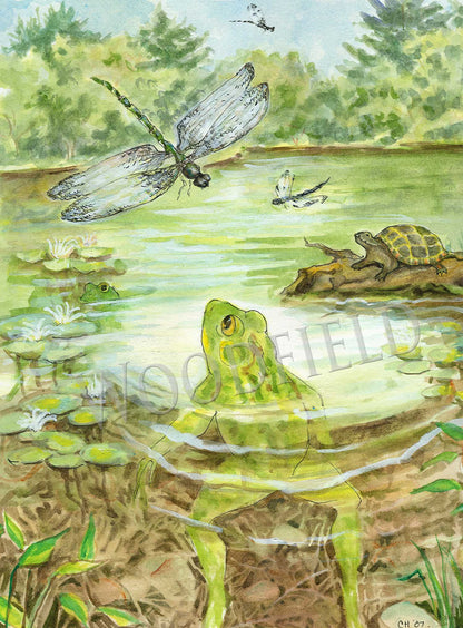 #18 - Lily Pond Notecard - Giclee Only