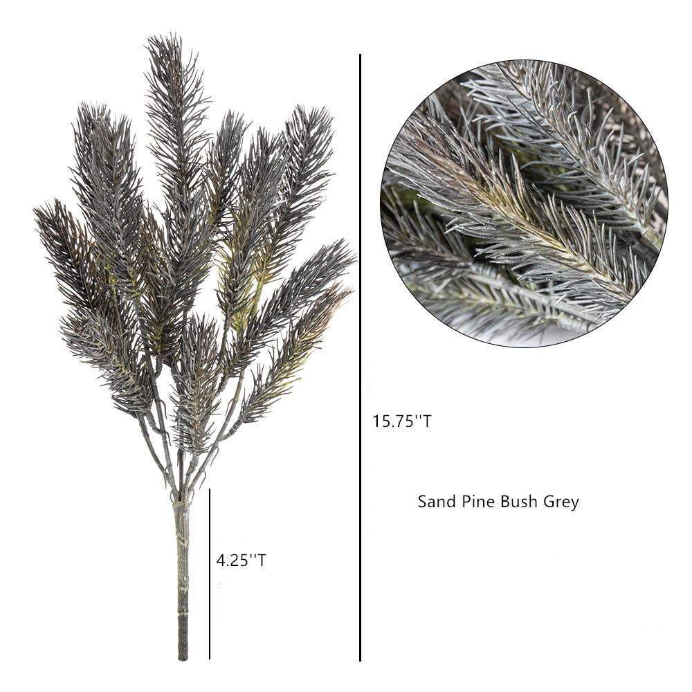 Faux Thistles/Pine/Monstera leaves, Autumn Leaves Branches