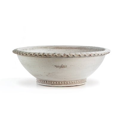 Wakefield Handmade Manchette Low Bowl #12 White