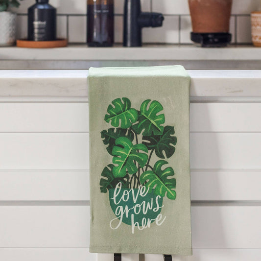 Potted Plant Kitchen Towel