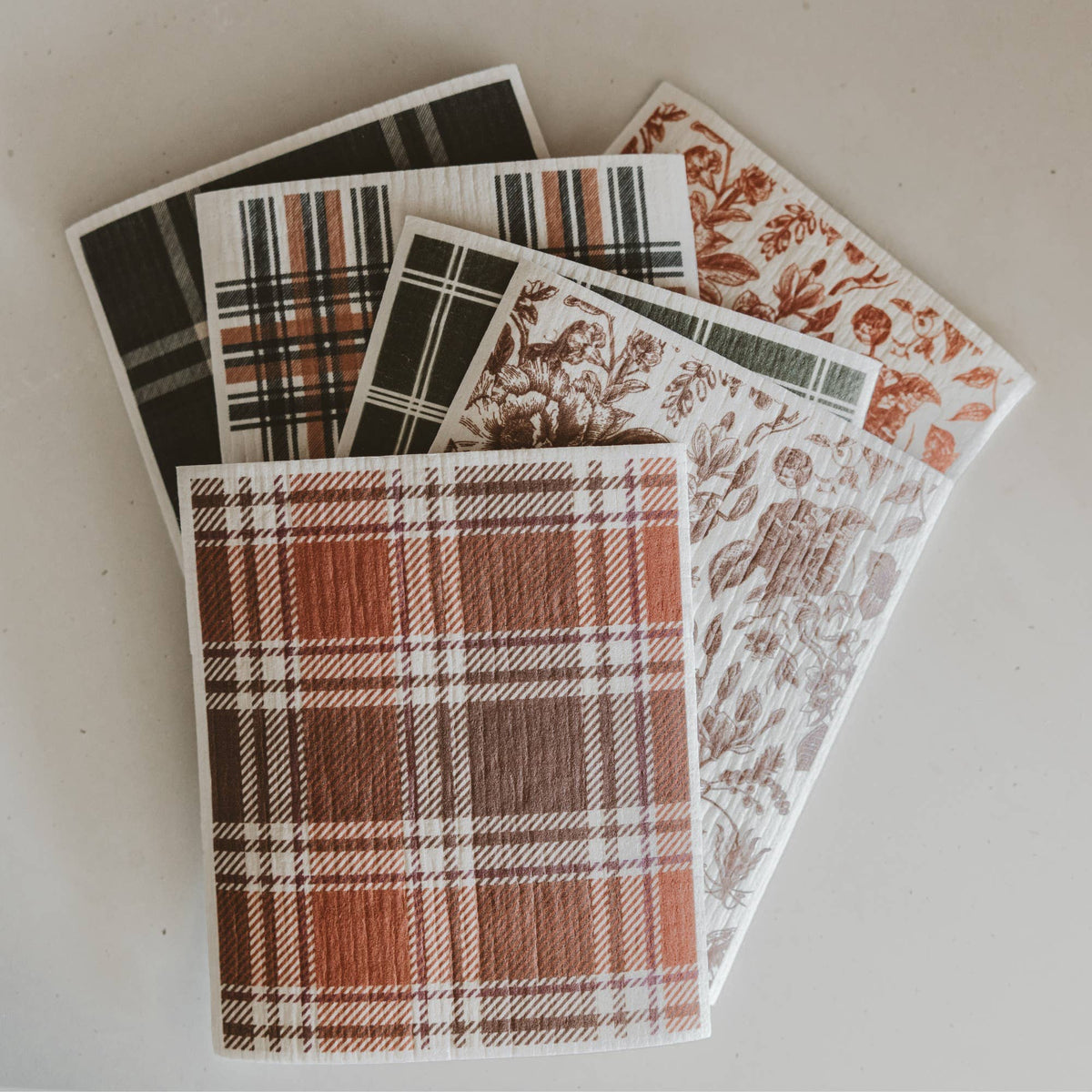 *NEW* Fall Pattern Swedish Dishcloths, Set of 6 - Fall Decor