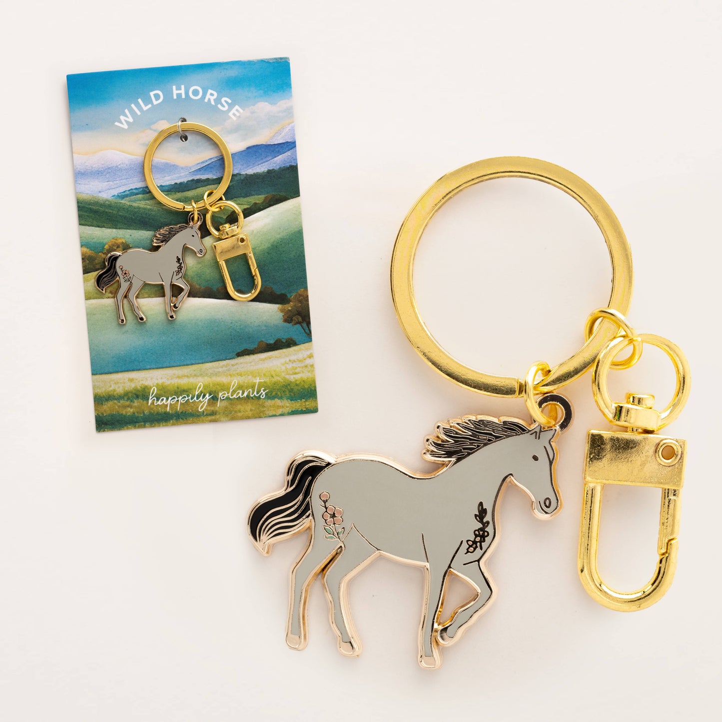 Horse Keychain & Bag Charm, Animal Western Cowgirl Gift