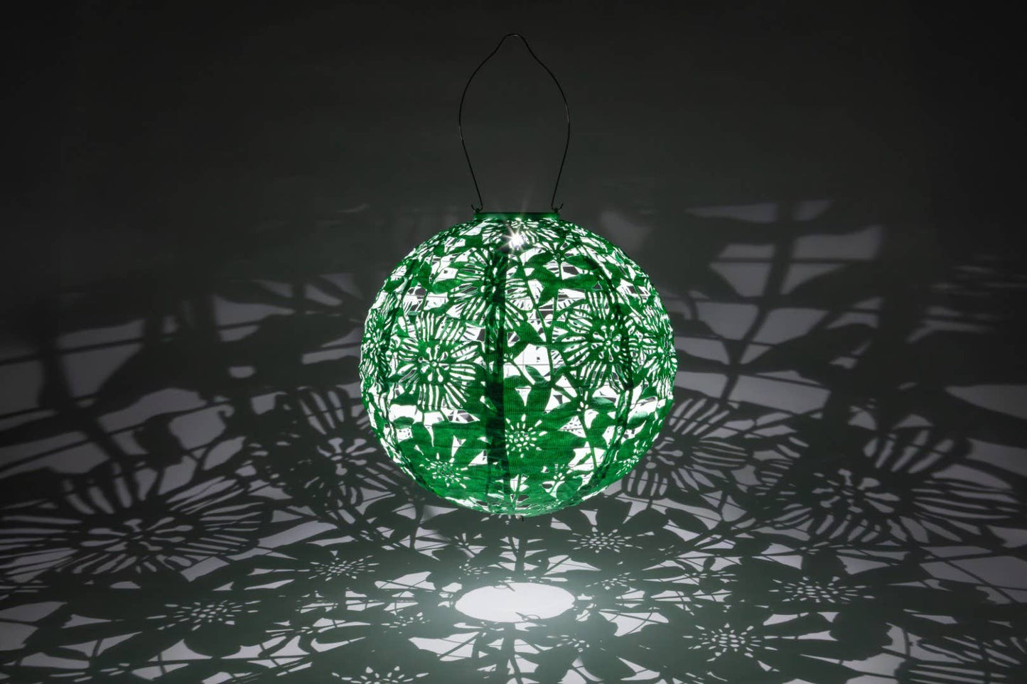 Stella Sunflower 12" Globe Solar Lantern - Jelly Mint