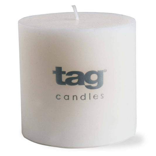Chapel Wedding Pillar Candle 3x3 - White