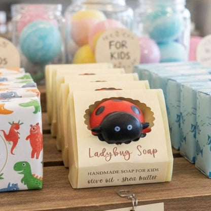 Ladybug Handmade Novelty Soap Bar