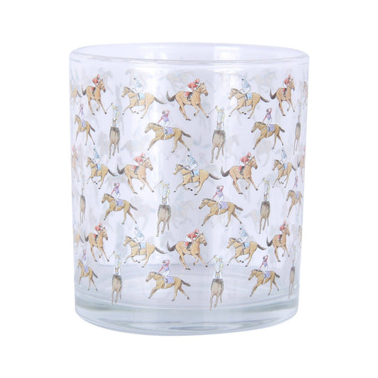 Watercolor Horses Pattern Rocks Glass