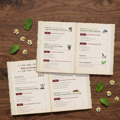 Seed Saving and Collecting Kit (Tools+Handbook)
