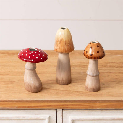 Mushroom Bud Vases