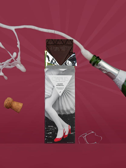 STRAWBERRY CHAMPAGNE Bombshell Chocolate Bar