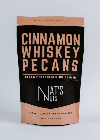 Cinnamon Whiskey Pecans | 12-Count Gourmet Roasted Nuts