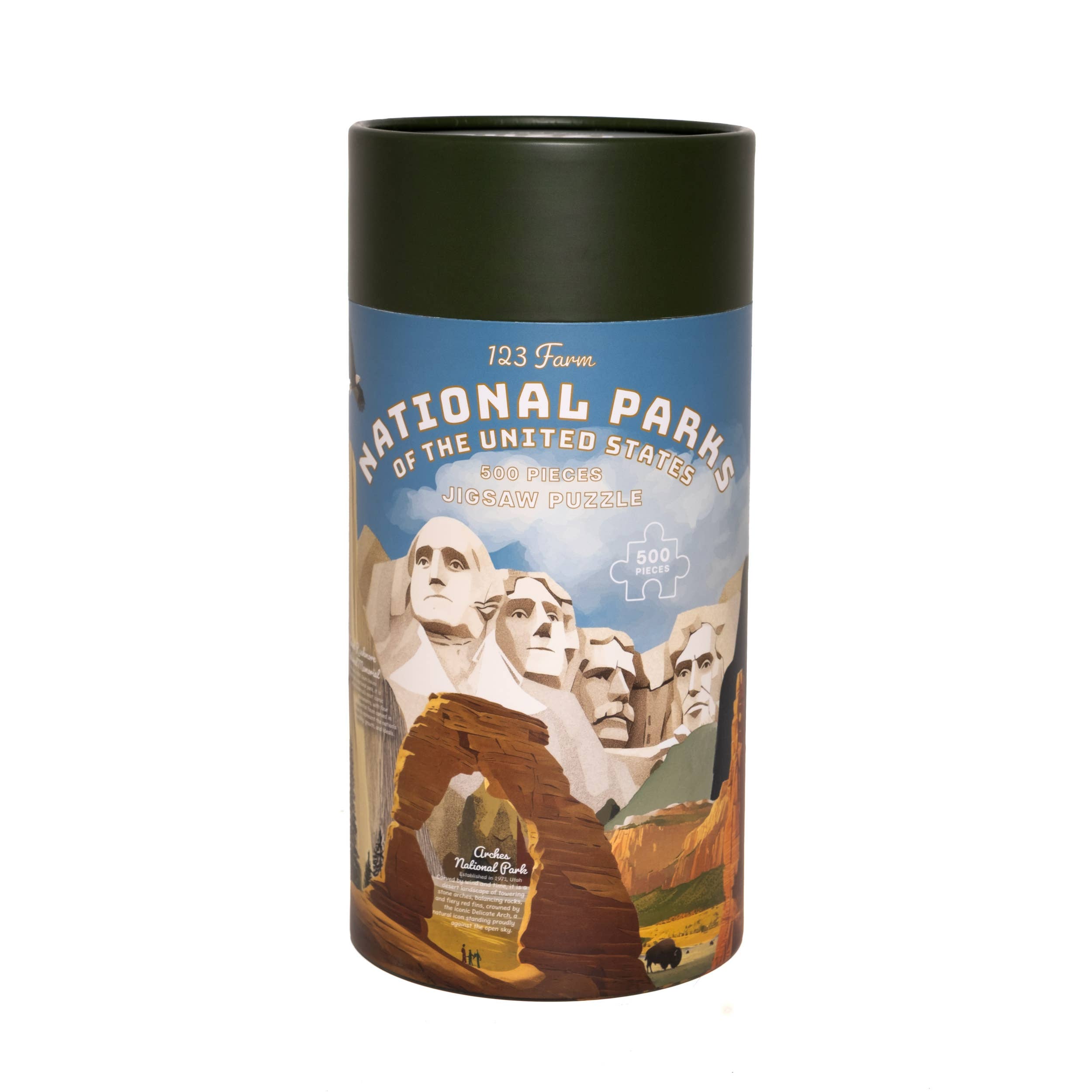 National Parks Puzzle – 500 Pc Tube with Illustrations – Mandy Spring ...